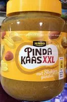 Mängden socker i Pindakaas XXL met stukjes pinda