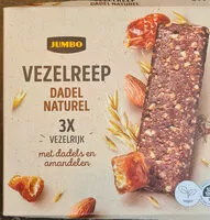 Mängden socker i Vezelreep dadel naturel