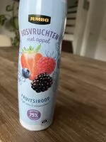 Mängden socker i bosvruchten met appel fruitsiroop