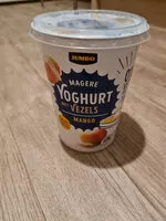 Mängden socker i Magere yoghurt met vezels mango