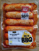 Mängden socker i Barbecueworst Kip Piri Piri