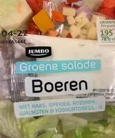 Mängden socker i Groene salade boeren