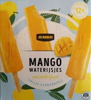 Mängden socker i Mango waterijsjes met echt fruit