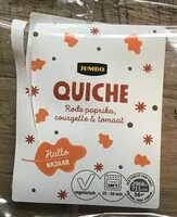 Mängden socker i Quiche - rode paprika, courgette & tomaat