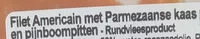 Mängden socker i Filet americain met Parmezaanse kaas en pijnboompitten