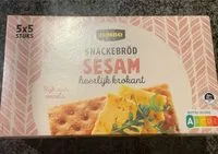 Mängden socker i Knäckebröd sesam