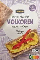 Mängden socker i Luchtige crackers volkoren met rijstebloem