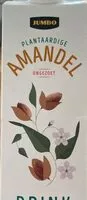 Mängden socker i Plantaardige amandel drink
