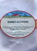 Mängden socker i Sorbet au citron