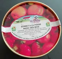 Mängden socker i Sorbet à la fraise mara des Bois
