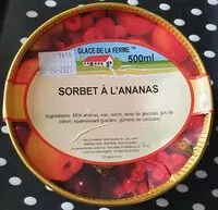 Mängden socker i Sorbet à l'Ananas