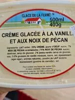 Mängden socker i Crème glacée à la vanille et aux noix de pécan