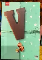 Mängden socker i Lettre V en chocolat