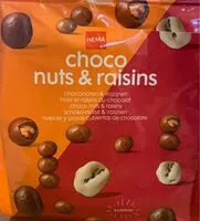 Mängden socker i Choco nuts & raisins