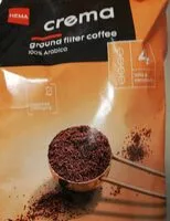 Mängden socker i Créma café