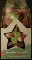 Mängden socker i Hazelnut Crunch milk chocolate candy cane