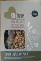 Mängden socker i Crunchy superfood muesli