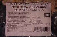 Mängden socker i Noix de cajou salée