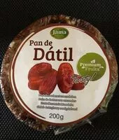 Mängden socker i Pan de dátil pain de dattes aux amandes