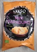 Mängden socker i Mini Papadums