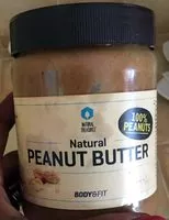 Mängden socker i Body &fit Pindapasta / Erdnussbutter, Erdnuss