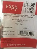 Mängden socker i Red serdless grapes