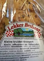 Mängden socker i kruiden knoepert