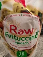 Mängden socker i Raw fettuccine