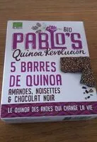 Mängden socker i Barre au quinoa, amandes, noisettes et chocolat noir