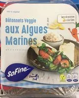 Mängden socker i Batonnets veggie aux algues marines