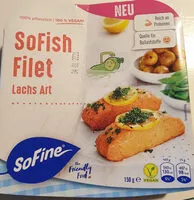 Mängden socker i Sofish Filet Lachs Art