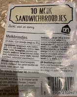 Mängden socker i Melk Sandwichbroodjes