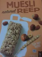 Mängden socker i Muesli naturel Reep