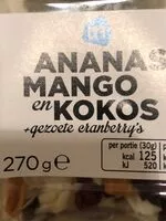 Mängden socker i Ananas Mango en Kokos
