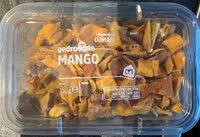 Mängden socker i Gedroogde mango