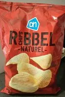Mängden socker i AH Ribbel Chips naturel