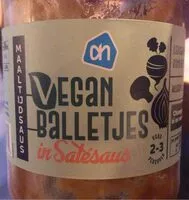 Mängden socker i Vegan balletjes in satésaus