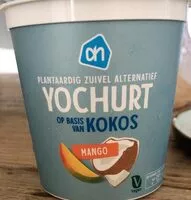 Mängden socker i Yochurt op basis van kokos, mango smaak