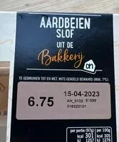 Mängden socker i Aardbeien slof uit de bakkerij