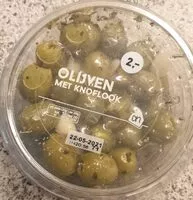 Mängden socker i olijven met knoflook