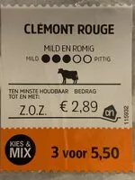 Mängden socker i Clémont rouge