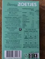 Mängden socker i Stevia zoetjes