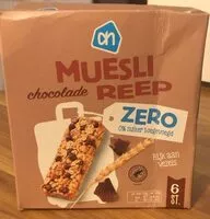 Mängden socker i Muesli reep chocolade