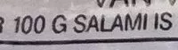 Mängden socker i Salami