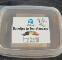 Mängden socker i Balletjes in Tomatensaus