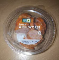 Mängden socker i Tapas Grillworst