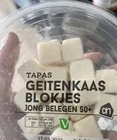 Mängden socker i Geitenkaas blokjes 50+