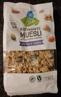 Mängden socker i Krokante Muesli met volkoren vlokken