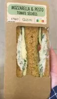 Mängden socker i Sandwich Mozzarella & pesto tomate séchées