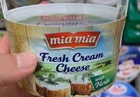 Mängden socker i Fresh cream cheese